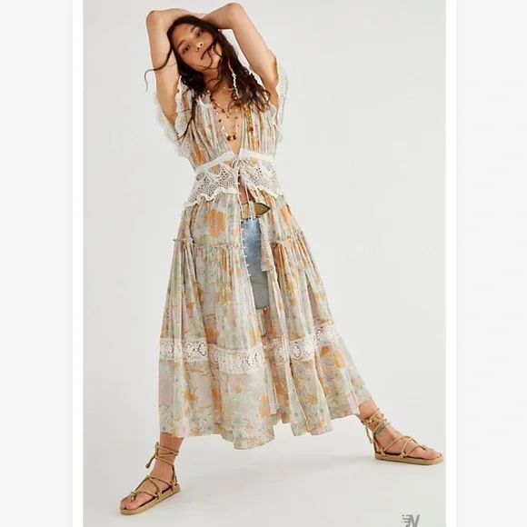 NWT Free People Field Of Dreams Maxi dress - Picture 1 of 10